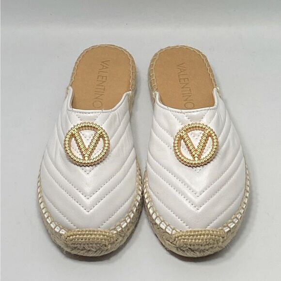 Mario Valentino Leather Espadrille Mules size 36 - Picture 4 of 10